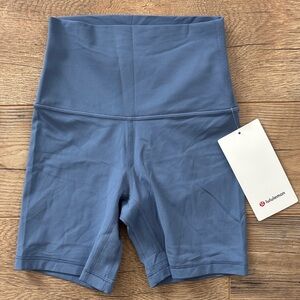 NWT Lululemon Size 2 Align High-Rise HR Short 6” OASB Oasis Blue $64
